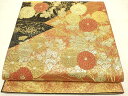 平和屋着物◎太鼓柄袋帯 松皮菱花文 金糸 引箔 正絹 逸品 DAAN5006cd(4)