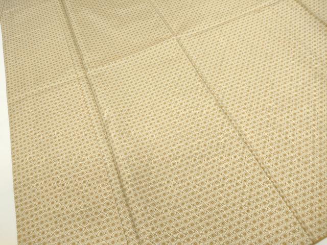 平和屋着物■本場染大島紬　麻の葉文　正絹　逸品　DABC0969qa