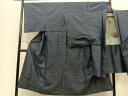 平和屋着物■男性 本場大島紬 アンサンブル 80亀甲 正絹 逸品 BAAO9551ct