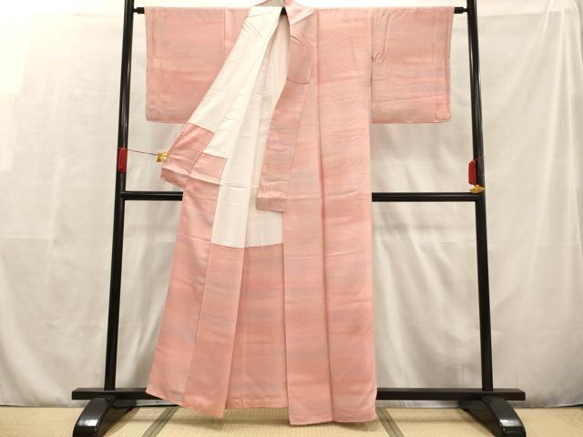平和屋着物■上質な小紋　霞文　正絹　逸品　AAAP3258ja