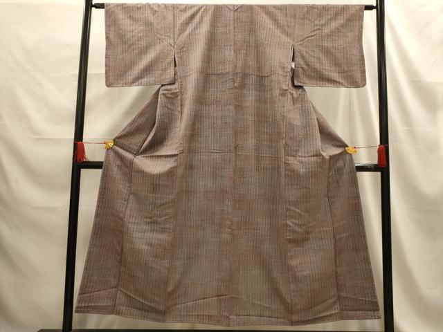 平和屋着物■上質な紬　間道　正絹　逸品　AABE6580sx