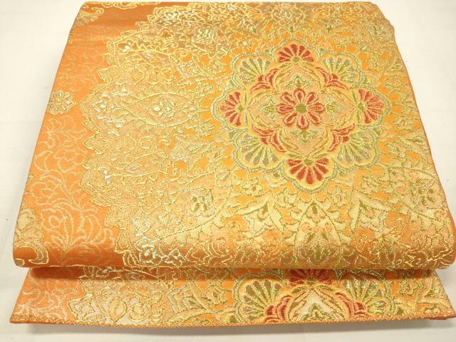 Other - 平和屋着物◎六通柄袋帯　正倉院花文　金糸　やまと誂製　正絹　逸品　DAAM0836bc