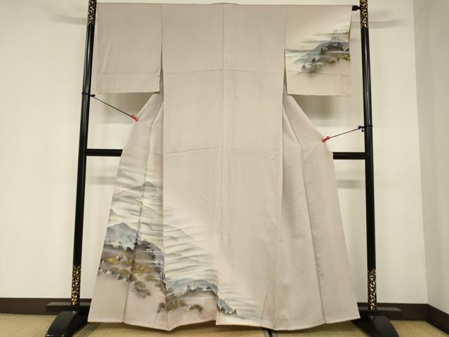 平和屋着物■訪問着 霞山文 暈し染め 金彩 正絹 逸品 DAAO4261ma