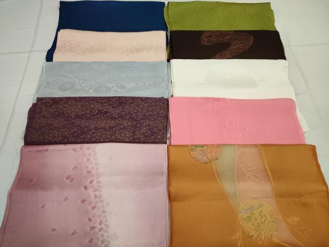 平和屋本店■和装小物 帯揚げ10枚 逸品 未使用 DZAA10377kh5