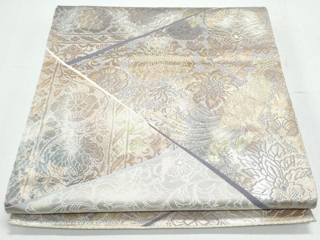Rakuten - 平和屋着物◎六通柄袋帯　更紗花鳥文　金銀糸　正絹　逸品　CAAY7440th