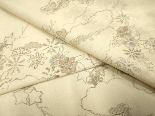 平和屋着物*夏物 紗紬 雲重ね花松文 正絹 逸品 DAAU3849du 平和屋着物*夏物 紗紬 雲重ね花松文 正絹 逸品 DAAU3849du