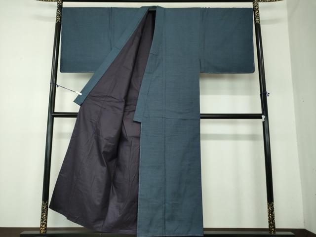 平和屋着物●男性　本場大島紬　アンサンブル　長羽織　100亀甲　総詰め　正絹　逸品　未使用　DABA1522ps 3