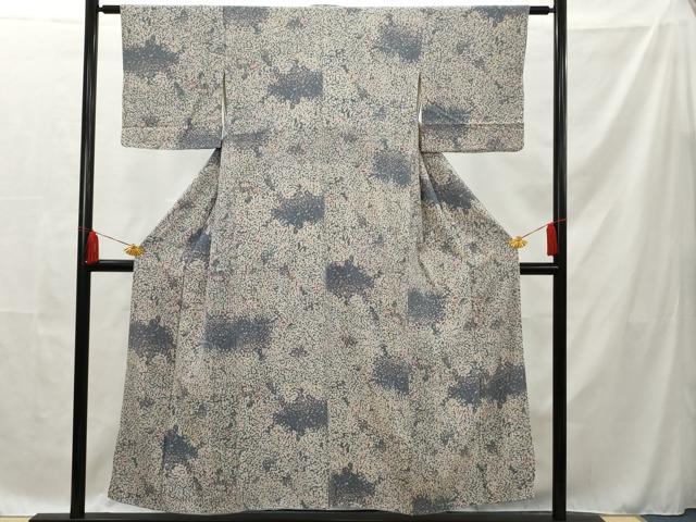 平和屋着物■上質な小紋 草木文 正絹 逸品 AAAQ1023ru