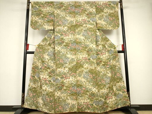 平和屋着物■上質な小紋 人物風景文 正絹 逸品 AAAR7385br 平和屋着物■上質な小紋 人物風景文 正絹 逸品 AAAR7385br
