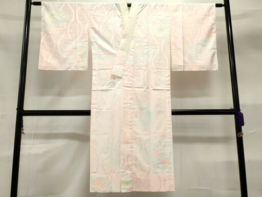 平和屋着物■長襦袢 無双仕立て 立涌草花地紋 暈し染め 洗える着物 CAAO8542id 平和屋着物■長襦袢 無双仕立て 立涌草花地紋 暈し染め 洗える着物 CAAO8542id