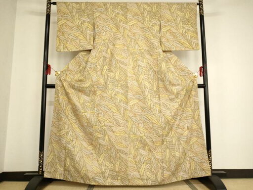 平和屋着物■上質な小紋 鹿の子草花文 正絹 逸品 AAAS8174ja 平和屋着物■上質な小紋 鹿の子草花文 正絹 逸品 AAAS8174ja