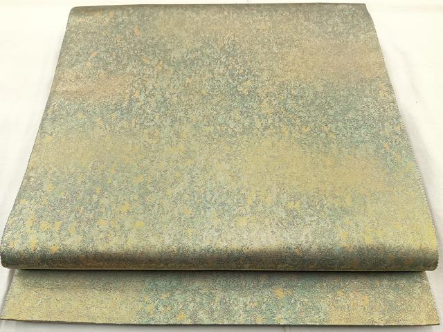 平和屋着物◎六通柄袋帯　吉永小百合　霞文　引箔　正絹　逸品　BAAQ9889cm