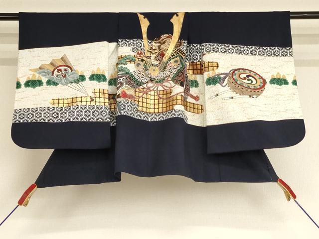 平和屋着物[]七五三　男の子　5歳　羽織　兜　金彩　AABF2149ja