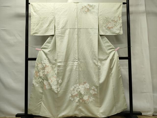 平和屋着物■訪問着 草花文 金彩 正絹 逸品 CAAL7548ou