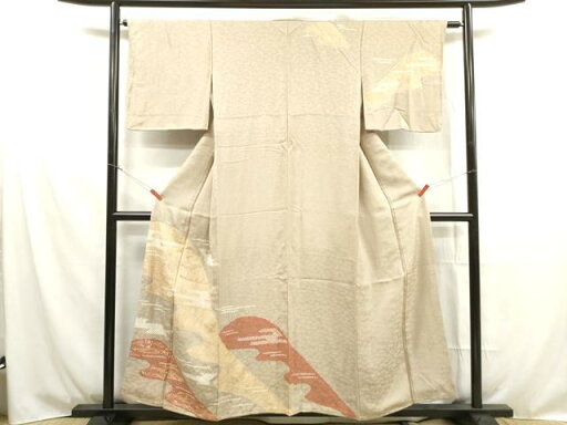 平和屋着物■訪問着 刺繍 絞り 重ね山草花文 金彩 正絹 逸品 未使用 DAAN0238op 平和屋着物■訪問着 刺繍 絞り 重ね山草花文 金彩 正絹 逸品 未使用 DAAN0238op
