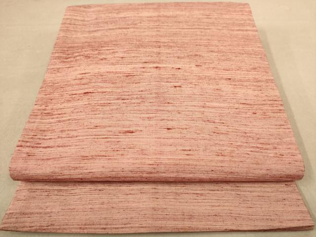 平和屋着物◎全通柄袋帯　紬地　霞文　正絹　逸品　AAAZ5758dt