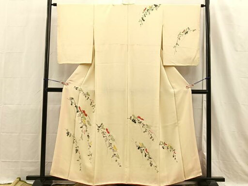 平和屋着物■訪問着 手描き 枝垂れ花文 金彩 正絹 逸品 BAAO1472hz 平和屋着物■訪問着 手描き 枝垂れ花文 金彩 正絹 逸品 BAAO1472hz