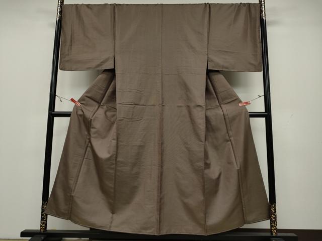 平和屋着物●男性　本場染大島紬　格子柄　正絹　逸品　未使用　CAAX4506ut