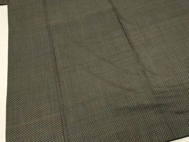 平和屋着物■男性　本場大島紬　格子　正絹　逸品　DAAV2922qp