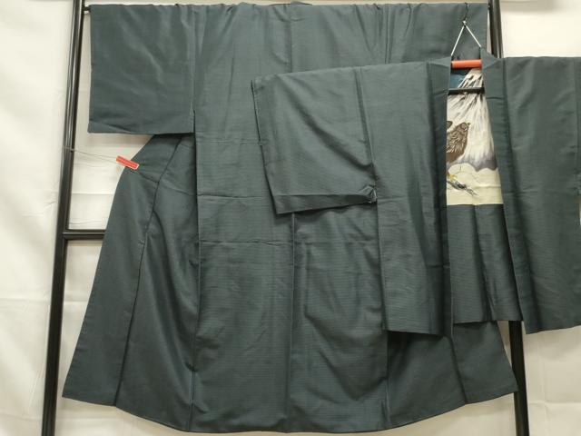 平和屋着物■男性 紬 アンサンブル 亀甲柄 正絹 逸品 DAAM5666zy