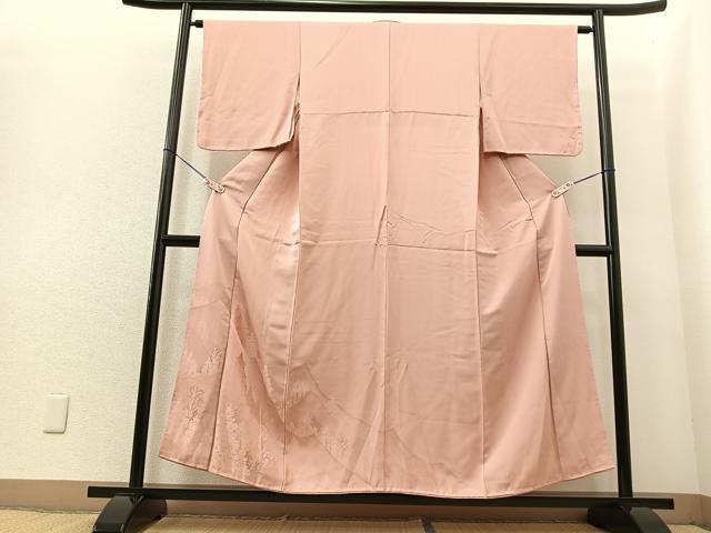 平和屋着物■付下げ 色無地 遠山樹林地紋 虹色 正絹 逸品 未使用 BAAO6892my