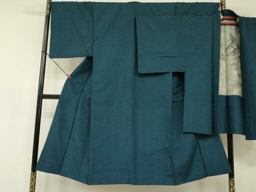 平和屋着物■男性 紬 アンサンブル 高麗納戸色 正絹 逸品 DAAM7018ma 平和屋着物■男性 紬 アンサンブル 高麗納戸色 正絹 逸品 DAAM7018ma