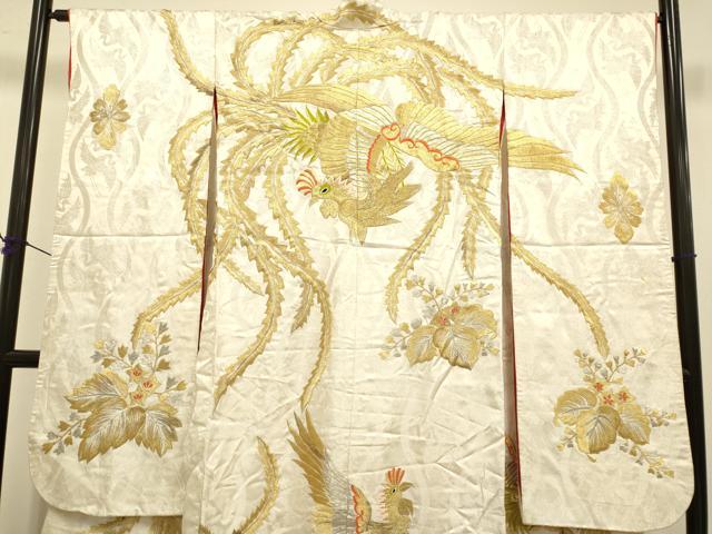 平和屋の平和屋本店●色打掛　お引きずり　和装　婚礼　結婚式　花嫁　神社挙式　総刺繍　鳳凰桐文　金銀糸　逸品　DABD6241du｜アングル3