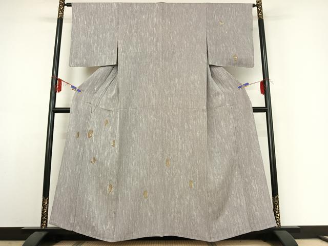 平和屋着物▽訪問着　単衣　亀甲文　金銀彩　正絹　逸品　AABE4091jh