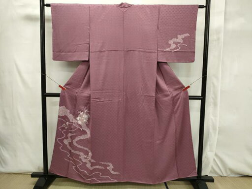 平和屋着物■訪問着 刺繍 絞り 道長鏡裏草花文 正絹 逸品 CAAL3136in 平和屋着物■訪問着 刺繍 絞り 道長鏡裏草花文 正絹 逸品 CAAL3136in