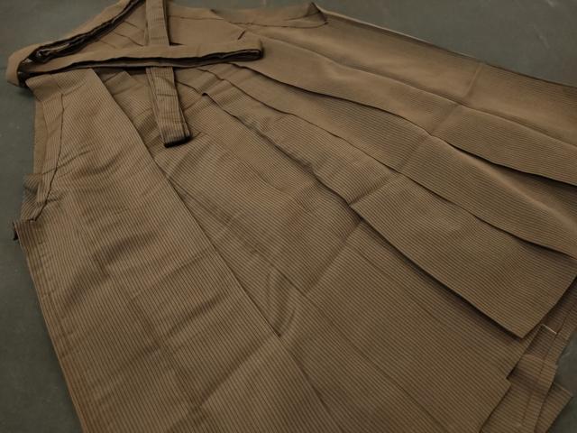 平和屋着物■男性 行灯袴 縞 正絹 逸品 DAAL6429fc