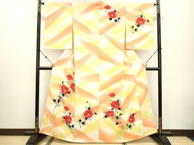 平和屋着物■訪問着 枝椿 正絹 逸品 DAAM2591tw