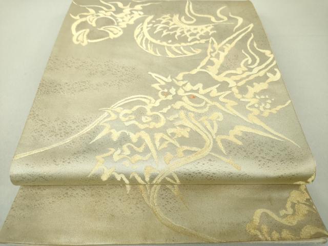 Rakuten - 平和屋着物●六通柄袋帯　飛龍　金糸　正絹　逸品　DAAV6120ps