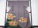 平和屋着物■豪華色留袖 駒刺繍 飛鶴花文 暈し染め 金彩 正絹 逸品 AAAF7259Boa