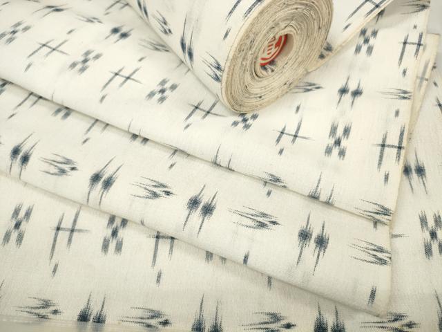 平和屋着物＊夏物　小紋　反物　着尺　絣絵　トゥイグワー　高島屋扱い　未使用　DABA7223zzz