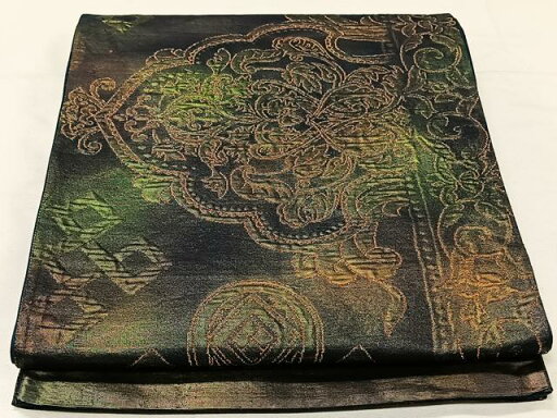 平和屋着物◎六通柄袋帯 更紗華文 正絹 逸品 CAAV1923qv 平和屋着物◎六通柄袋帯 更紗華文 正絹 逸品 CAAV1923qv
