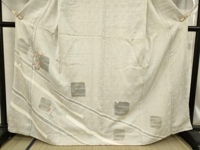 平和屋着物■訪問着　刺繍　草花文　金彩　正絹　逸品　CAAV4031in