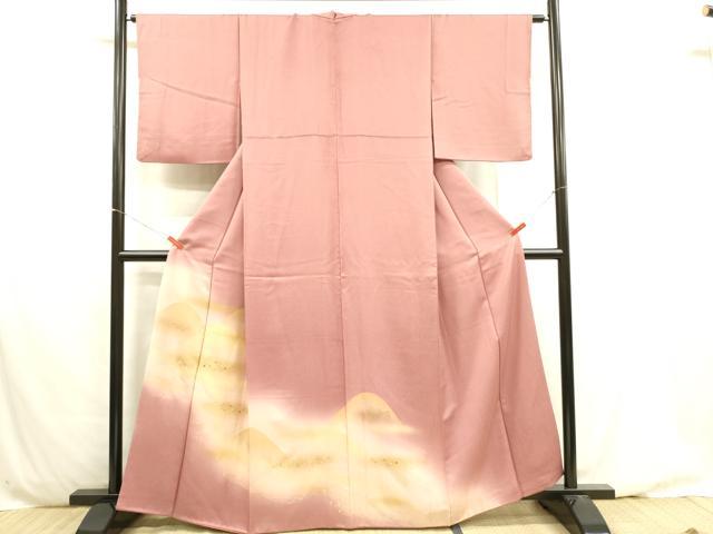 平和屋着物■訪問着　刺繍　重ね山　暈し染め　金彩　正絹　逸品　DAAY2810op