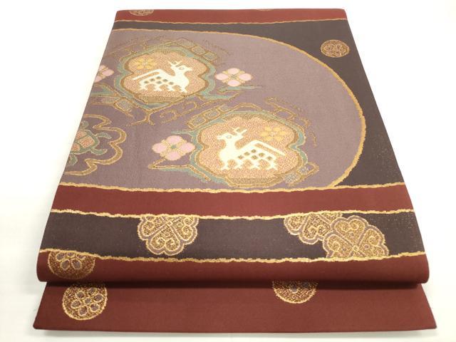 Rakuten - 平和屋着物◎六通柄袋帯　有栖川　金糸　正絹　逸品　DABC5967xg