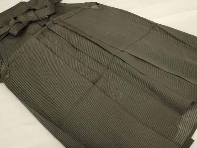 Uramono - 平和屋着物＊夏物　男性　行灯袴　縞　正絹　逸品　AABG7399jd