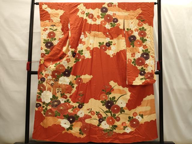 平和屋着物■豪華振袖駒刺繍流水御所...