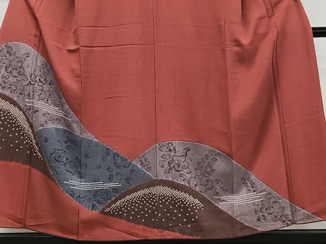 平和屋着物■訪問着　手描き　絞り　辻が花　正絹　逸品　CAAZ9557xi