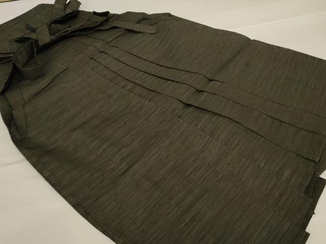 平和屋着物＊夏物　男性　馬乗り袴　霞文　正絹　逸品　AABG7403jd