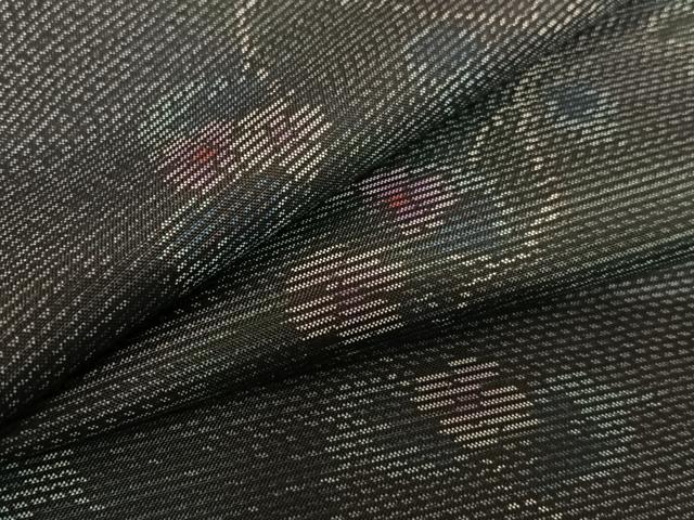 平和屋着物●本場大島紬 花唐草文 正絹 逸品 未使用 AAAT0672zg