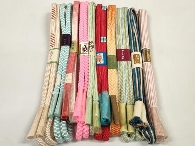 Other - 平和屋着物●和装小物　帯締め10本セット　手組紐　組紐　さが美扱い　逸品　未使用　DABC1202zzz