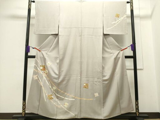 平和屋着物■訪問着 駒刺繍 敗れ地紙熨斗花文 金彩 松屋扱い 正絹 逸品 CAAL0233ng 平和屋着物■訪問着 駒刺繍 敗れ地紙熨斗花文 金彩 松屋扱い 正絹 逸品 CAAL0233ng