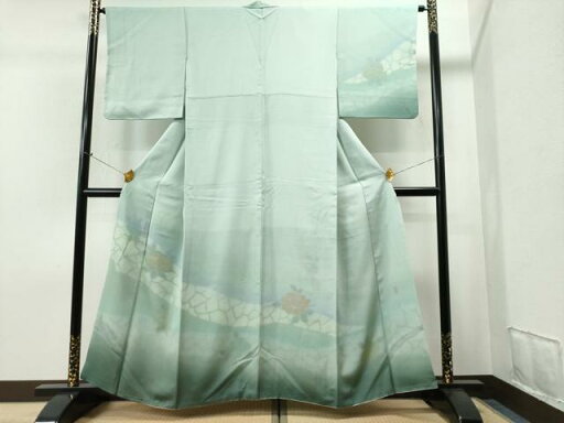 平和屋着物■訪問着 作家物 牡丹 暈し染め 金彩 正絹 逸品 CAAL9642yc 平和屋着物■訪問着 作家物 牡丹 暈し染め 金彩 正絹 逸品 CAAL9642yc