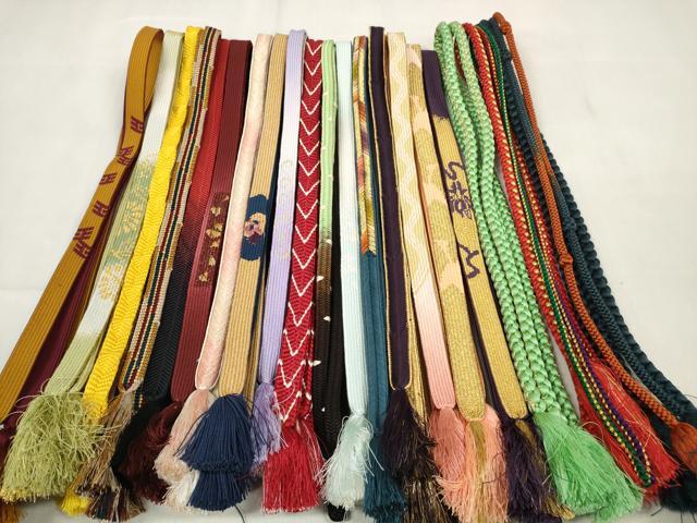 Other - 平和屋着物●和装小物　帯締め20本セット　高麗組　笹浪組　金糸　逸品　DABC1060zzz