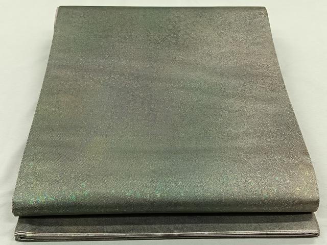 平和屋着物◎六通柄袋帯　霞文　優彩箔　正絹　逸品　CAAL6538qv