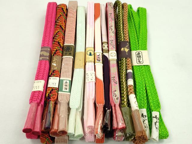 Other - 平和屋着物●和装小物　帯締め10本セット　高麗組　丸組　そごう扱い　金銀糸　逸品　未使用　CABF7409ju