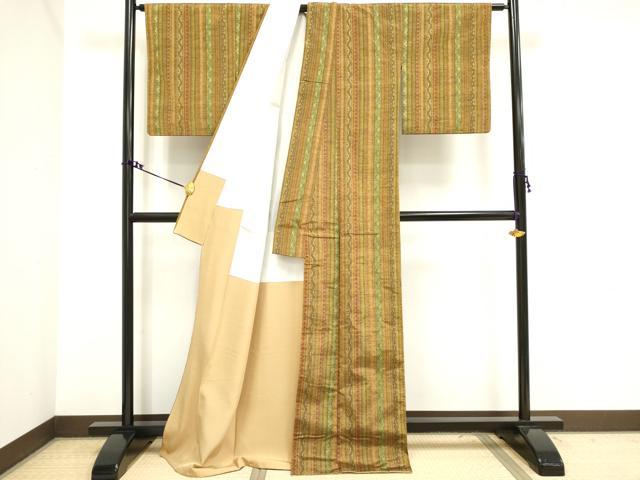 平和屋着物■上質な紬　間道　正絹　逸品　DAAV7138cd 3